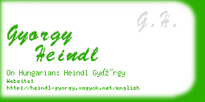 gyorgy heindl business card